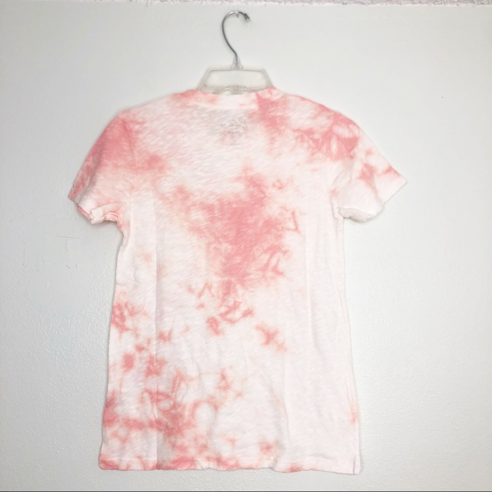 Elan Tie Dye Baby Tee Distressed Short Sleeve Raw Hem T-shirt XS Booomingdales - Picture 4 of 9